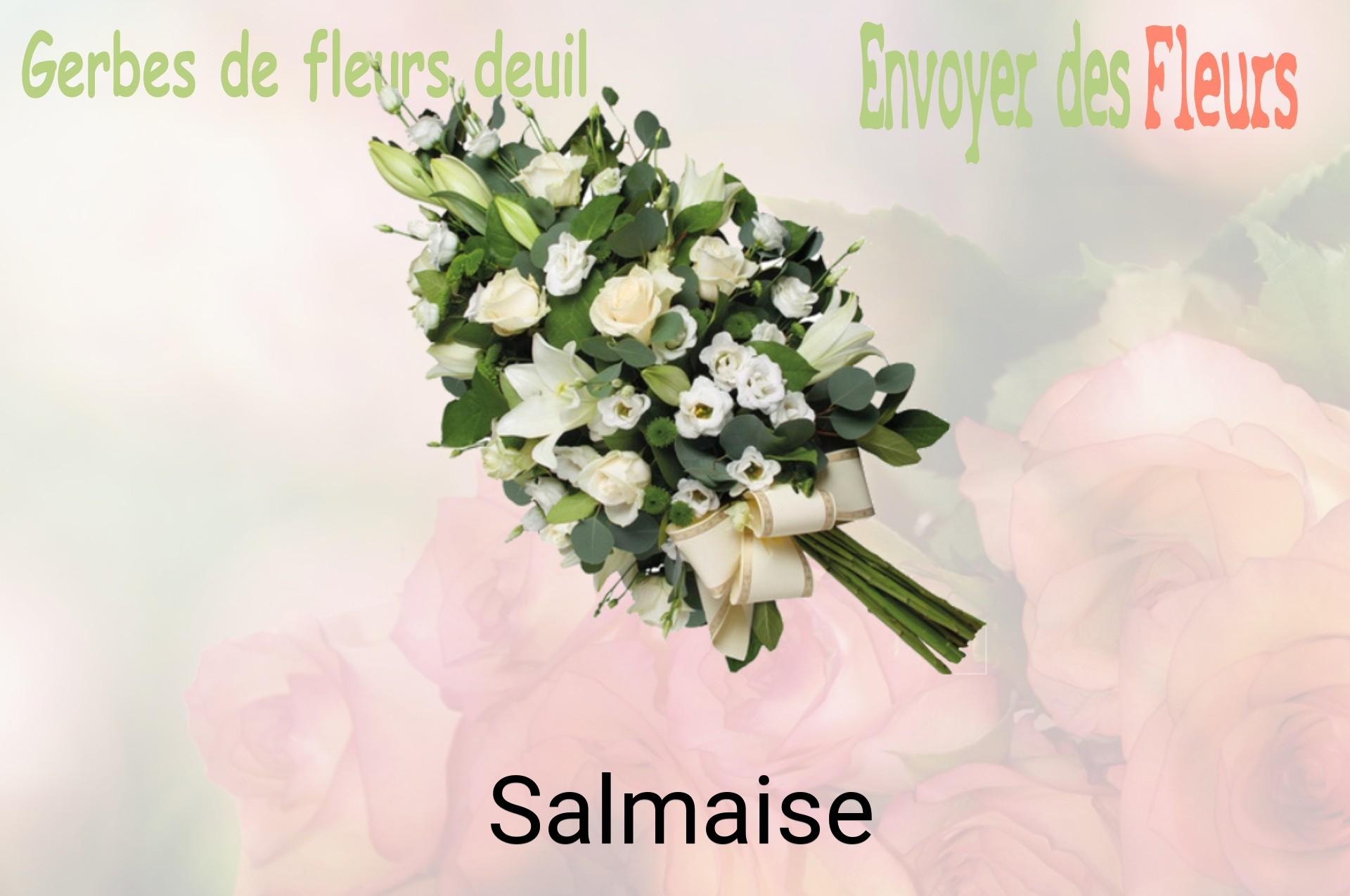 Gerbe de fleurs de deuil livrée à Salmaise